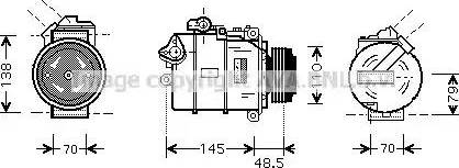 Ava Quality Cooling BW K332 - Компресор, кондиціонер avtolavka.club