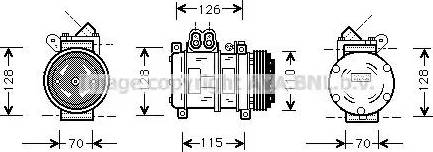 Ava Quality Cooling BW K229 - Компресор, кондиціонер avtolavka.club