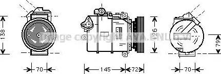 Ava Quality Cooling BW K226 - Компресор, кондиціонер avtolavka.club