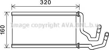 Ava Quality Cooling CC6002 - Теплообмінник, опалення салону avtolavka.club