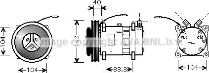 Ava Quality Cooling CLK001 - Компресор, кондиціонер avtolavka.club