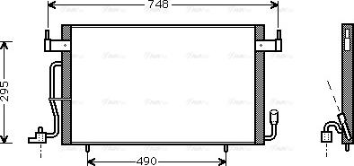 Ava Quality Cooling CN 5166 - Конденсатор, кондиціонер avtolavka.club