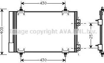 Ava Quality Cooling CN5231D - Конденсатор, кондиціонер avtolavka.club