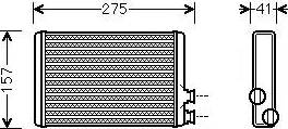 Ava Quality Cooling CN6305 - Теплообмінник, опалення салону avtolavka.club