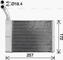 Ava Quality Cooling CN6330 - Теплообмінник, опалення салону avtolavka.club