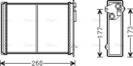 Ava Quality Cooling CN6260 - Теплообмінник, опалення салону avtolavka.club