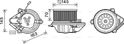 Ava Quality Cooling CN8503 - Вентилятор салону avtolavka.club