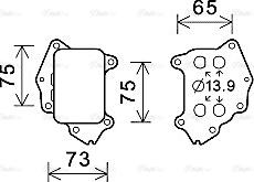 Ava Quality Cooling CN3309 - Масляний радіатор, рухове масло avtolavka.club