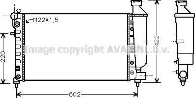 Ava Quality Cooling CN 2116 - Радіатор, охолодження двигуна avtolavka.club