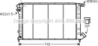 Ava Quality Cooling CN 2138 - Радіатор, охолодження двигуна avtolavka.club