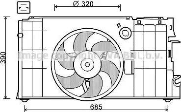 Ava Quality Cooling CN 7548 - Вентилятор, охолодження двигуна avtolavka.club