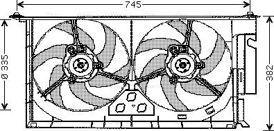 Ava Quality Cooling PE 7537 - Вентилятор, охолодження двигуна avtolavka.club