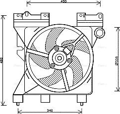 Ava Quality Cooling CN 7547 - Вентилятор, охолодження двигуна avtolavka.club