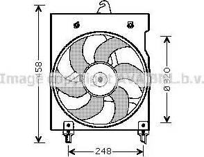 Ava Quality Cooling CN 7524 - Вентилятор, охолодження двигуна avtolavka.club