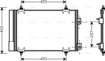 Ava Quality Cooling CNA5283D - Конденсатор, кондиціонер avtolavka.club