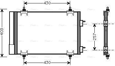 Ava Quality Cooling CNA5230D - Конденсатор, кондиціонер avtolavka.club