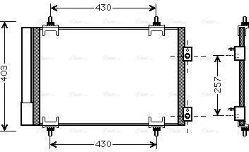 Ava Quality Cooling CNA5231D - Конденсатор, кондиціонер avtolavka.club