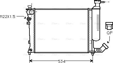 Ava Quality Cooling CNA2059 - Радіатор, охолодження двигуна avtolavka.club