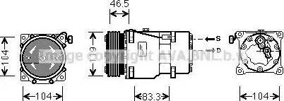 Ava Quality Cooling CN K201 - Компресор, кондиціонер avtolavka.club