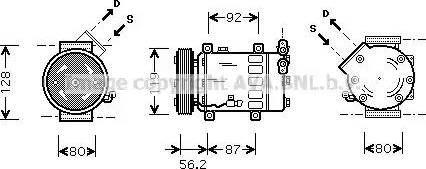 Ava Quality Cooling CN K214 - Компресор, кондиціонер avtolavka.club