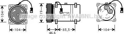 Ava Quality Cooling CNAK216 - Компресор, кондиціонер avtolavka.club