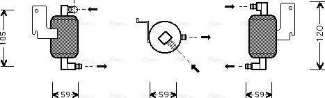 Ava Quality Cooling CN D186 - Осушувач, кондиціонер avtolavka.club