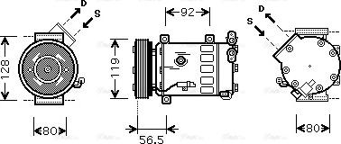 Ava Quality Cooling CN K242 - Компресор, кондиціонер avtolavka.club