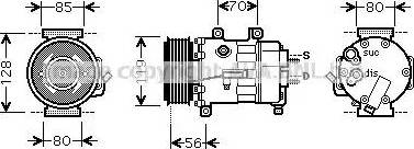 Ava Quality Cooling CN K250 - Компресор, кондиціонер avtolavka.club