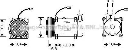 Ava Quality Cooling CN K215 - Компресор, кондиціонер avtolavka.club