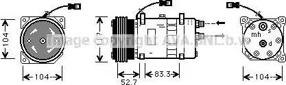 Ava Quality Cooling CN K222 - Компресор, кондиціонер avtolavka.club