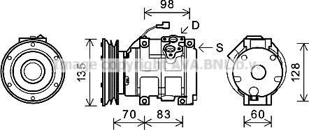 Ava Quality Cooling CPK009 - Компресор, кондиціонер avtolavka.club