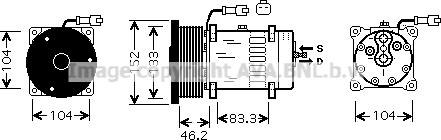 Ava Quality Cooling CPK004 - Компресор, кондиціонер avtolavka.club