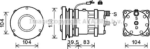 Ava Quality Cooling CPK017 - Компресор, кондиціонер avtolavka.club