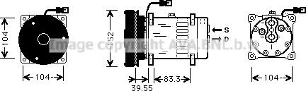 Ava Quality Cooling CPK003 - Компресор, кондиціонер avtolavka.club