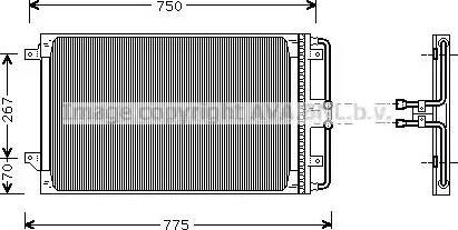 Ava Quality Cooling CR 5021 - Конденсатор, кондиціонер avtolavka.club