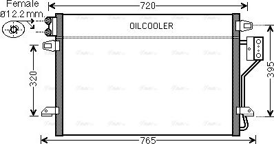 Ava Quality Cooling CR 5106 - Конденсатор, кондиціонер avtolavka.club