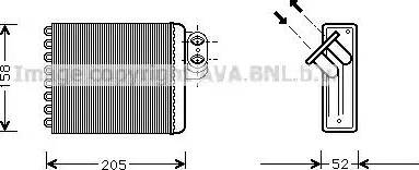 Ava Quality Cooling CR 6053 - Теплообмінник, опалення салону avtolavka.club