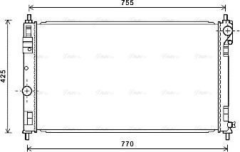 Ava Quality Cooling CRA2121 - Радіатор, охолодження двигуна avtolavka.club