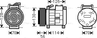 Ava Quality Cooling CRAK062 - Компресор, кондиціонер avtolavka.club