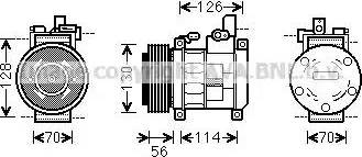 Ava Quality Cooling CR K062 - Компресор, кондиціонер avtolavka.club