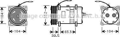 Ava Quality Cooling CSK002 - Компресор, кондиціонер avtolavka.club