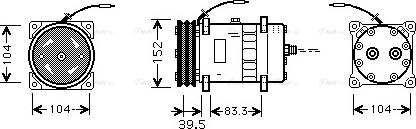 Ava Quality Cooling CSAK002 - Компресор, кондиціонер avtolavka.club