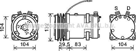 Ava Quality Cooling CSK007 - Компресор, кондиціонер avtolavka.club