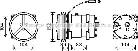 Ava Quality Cooling CSK020 - Компресор, кондиціонер avtolavka.club