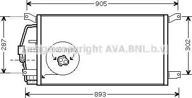 Ava Quality Cooling CT 5031 - Конденсатор, кондиціонер avtolavka.club