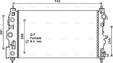 Ava Quality Cooling CT2046 - Радіатор, охолодження двигуна avtolavka.club