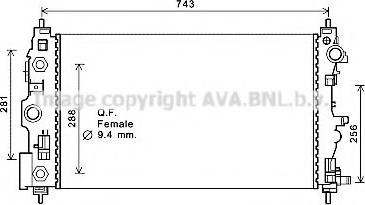 Ava Quality Cooling CTA2046 - Радіатор, охолодження двигуна avtolavka.club