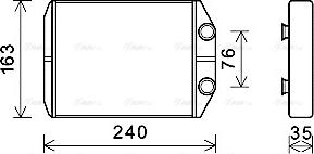 Ava Quality Cooling DAA6014 - Теплообмінник, опалення салону avtolavka.club