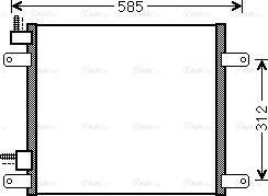 Ava Quality Cooling DF 5042 - Конденсатор, кондиціонер avtolavka.club