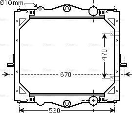 Ava Quality Cooling DF 2040 - Радіатор, охолодження двигуна avtolavka.club